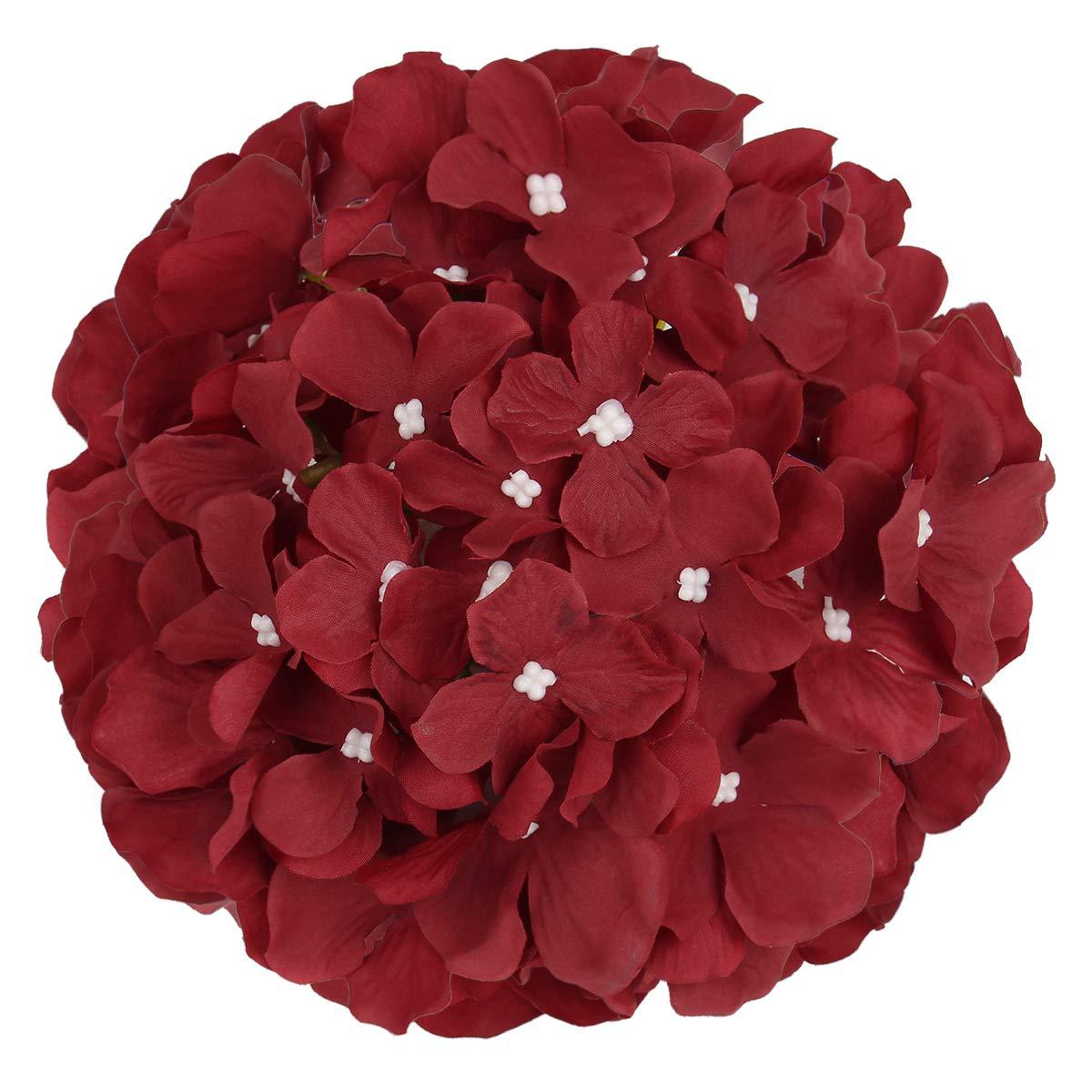 Hydrangea Flower Head - Realistic Artificial Flower with Lifelike Texture for Elegant Wedding Decorations and Stylish Centerpieces for Your Living Room and Dining Table