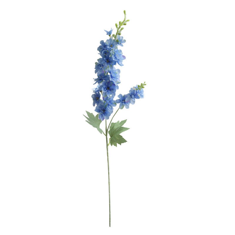 Modern Minimalist Faux Flower Delphinium Decor - Stunning Silk Flower Arrangement for Living Room Tables, Ideal for Home Decor and Photography Props