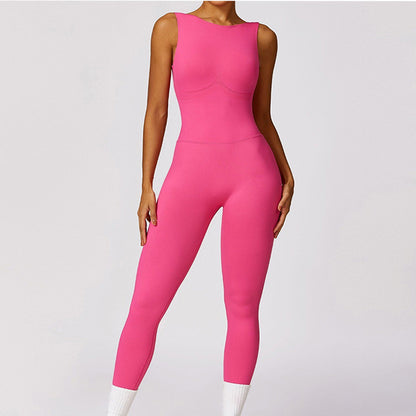 High Elastic Peach Butt Shaping Backless Bodysuit for Fitness and Yoga Sculpt Your Figure with Comfort and Style