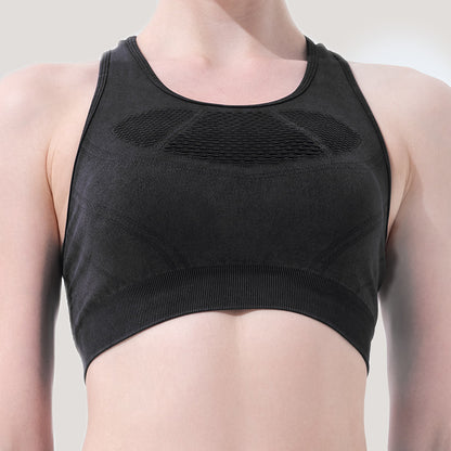 High Performance Women's Mesh Hollow Lightweight Breathable Sports Bra Luxurious Summer Yoga Top with Comfort and Style