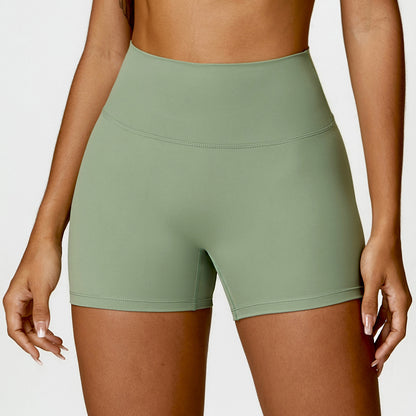 High Waisted Soft Brushed Yoga Shorts for a Flattering Lift Tummy Control Peach Lift Running Workout Shorts Style 8518