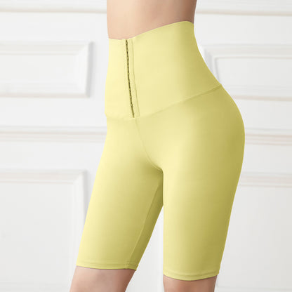 High Waisted Double Breasted Shaping Workout Pants for Women Stretchy Tummy Control Leggings Ideal for Running Training Yoga and Fitness