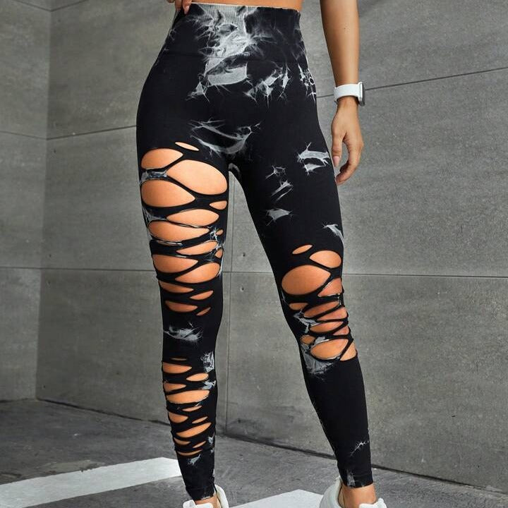 High Waisted Seamless Tie Dye Yoga Leggings for a Lifted Peach Butt Comfortable and for Every Workout