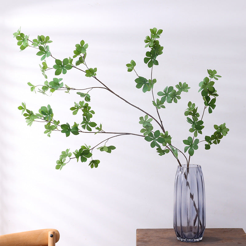 Japanese-Style Hanging Bell with Realistic Ma Zui Wood Faux Leaves – Perfect Decorative Artificial Flowers and Dried Greenery for Stunning Photos; Ideal for Scandinavian Home Decor