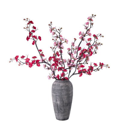 Elegant Rustic Plum Blossom Faux Flowers – Classic Peach Blossom Home Decor for Weddings and Events | Stunning Fake Floral Wall Decoration MW36888