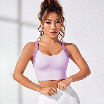 Women's Sports Cross Back Sports Bra Shock Absorbing Supportive for Yoga Outdoor Running and Gym Workouts