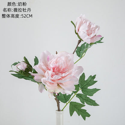 Single Stem Artificial Peony Flower for Home Decoration | Wedding Bouquet, Aisle Arrangements, and Floral Wall Décor - DY1-1911A