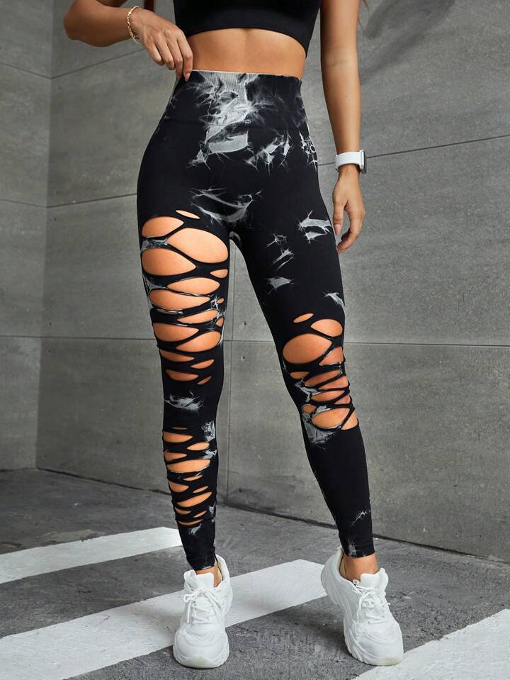 High Waisted Seamless Tie Dye Yoga Leggings for a Lifted Peach Butt Comfortable and for Every Workout