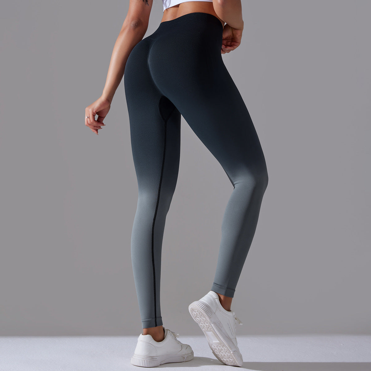 Seamless High Waisted Yoga Pants for Women Shape Your Curves with Gradient Compression Leggings for Comfort and Performance