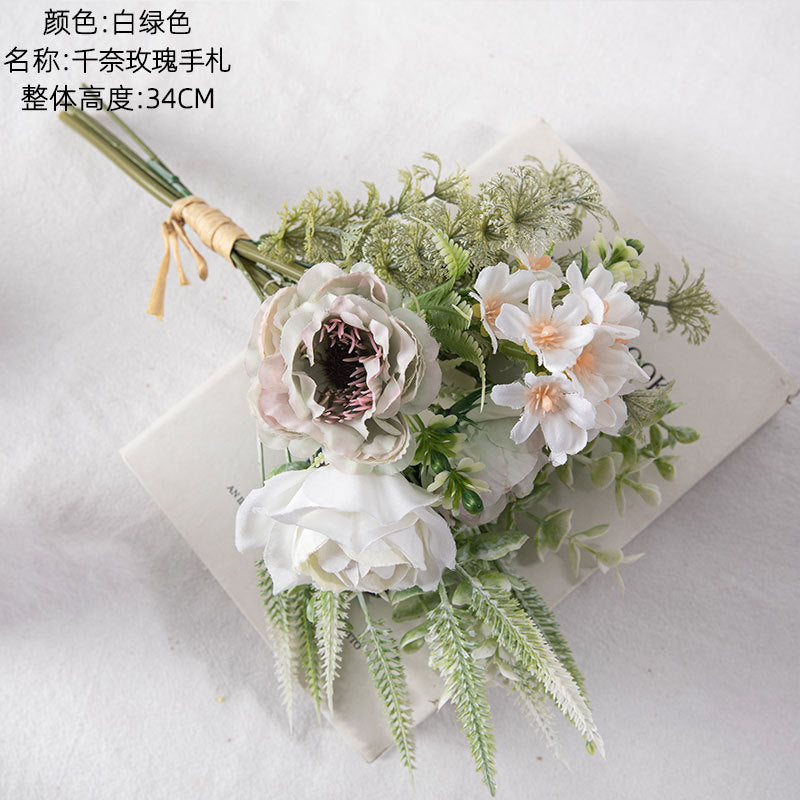 Stunning Artificial Cherry Blossom Bouquet - Perfect for Home Decor, Weddings, and Wall Art - CF01138