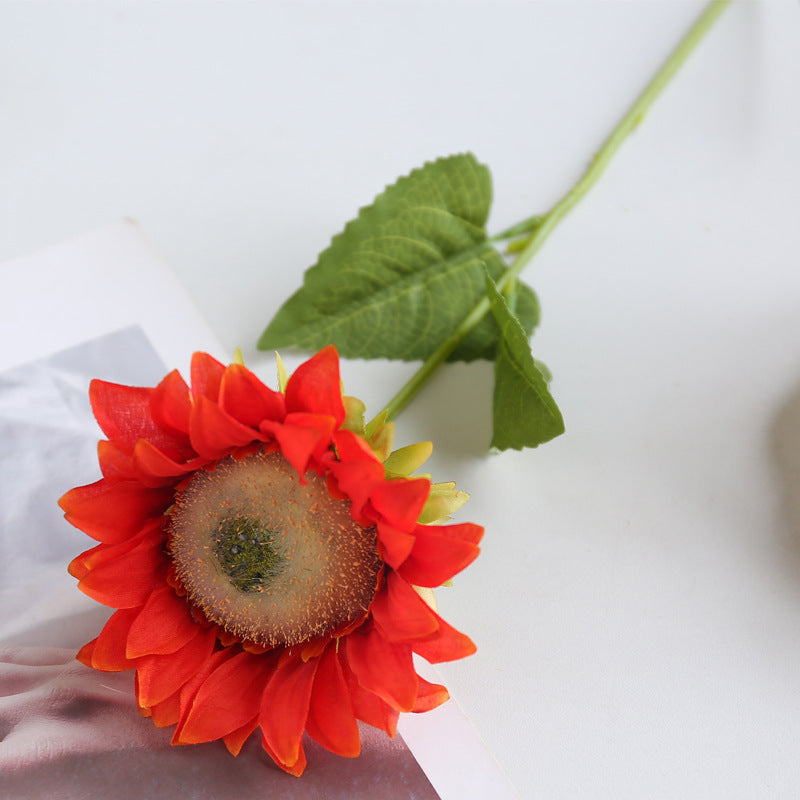 Realistic Artificial Sunflower Wedding Photography Prop - Minimalist Home Decor for Living Room and Kitchen - Perfect Faux Sunflowers for Everlasting Beauty