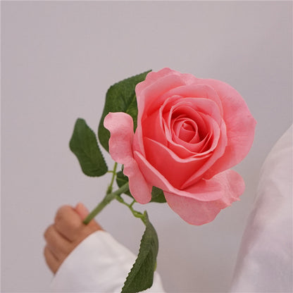 Realistic Touch Hydrating Rose Decoration Bouquet for Living Room and Dining Table - Perfect Home Decor for Weddings, Photography Props, and Special Events