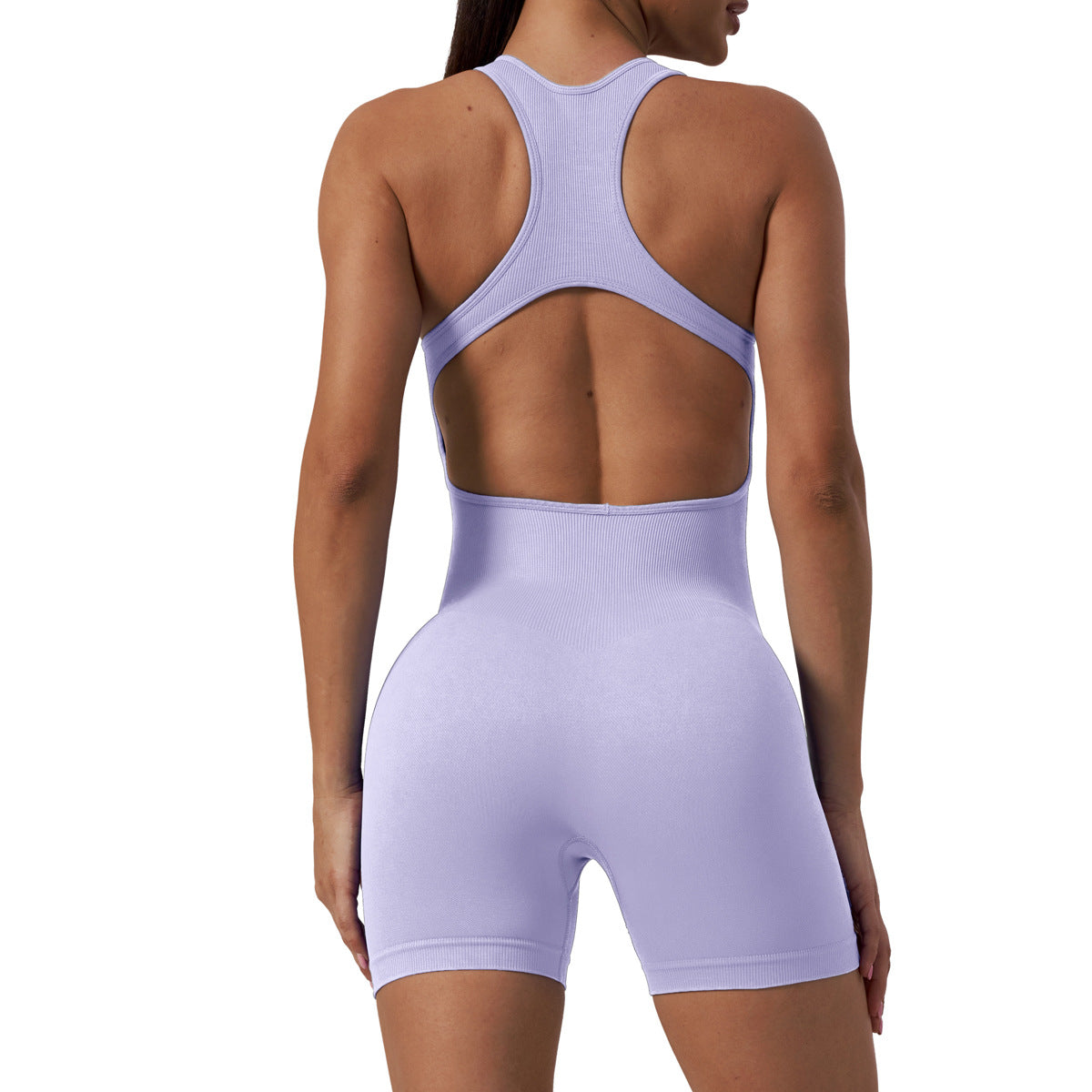 Seamless Women's Yoga Bodysuit with Shorts Comfortable Fitness Gear for a Flattering Look and Enhanced Performance