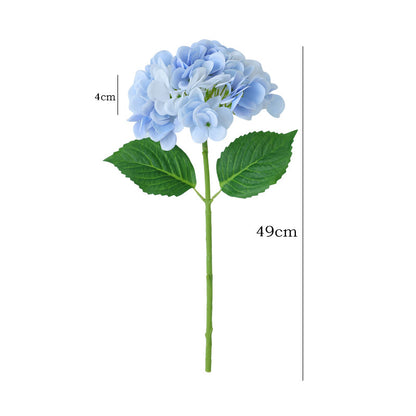 Lifelike Hydrating Touch Hydrangea Artificial Flower Bouquet for Elegant Hotel Weddings – Luxurious Décor for Special Occasions