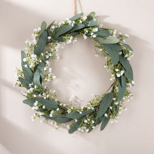 Stunning Starry Eucalyptus Leaf Artificial Flower Bouquet - Perfect for Home Decor, Weddings, & Wall Hangings - CF01130