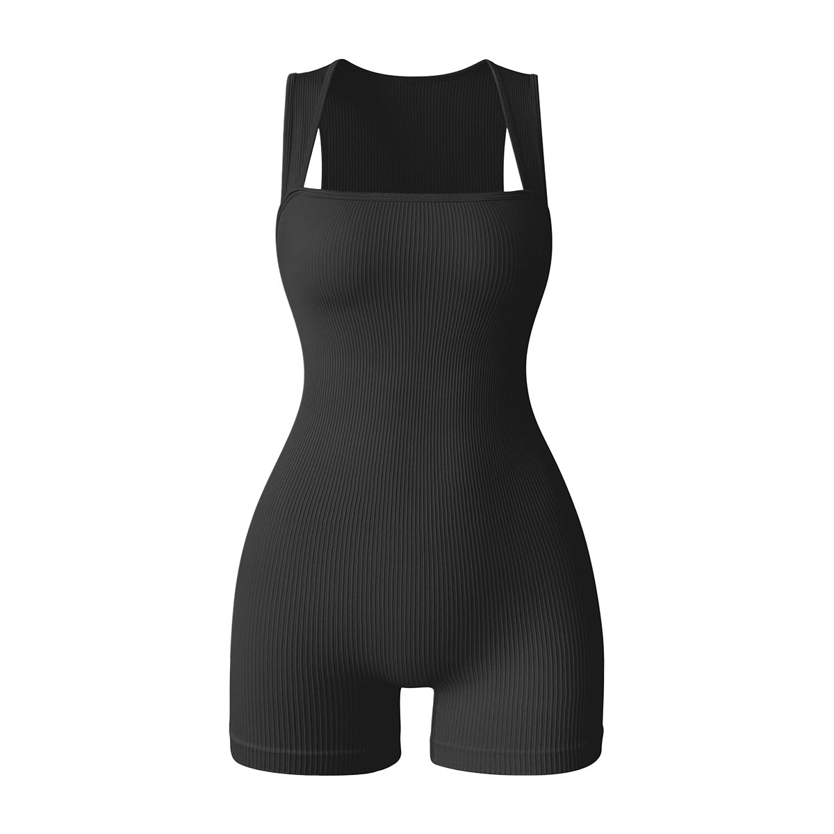 Autumn Winter Ribbed Sleeveless Yoga Jumpsuit No Show Lines Peach Butt Lift High Elasticity Activewear Bodysuit for Comfort