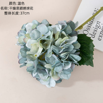 Elegant Single Stem Hydrangea Faux Flower Arrangement for Weddings - Stunning Rose Bouquet and Wall Decor - Perfect for Bridal Showers and Home Accents - Model MW52665