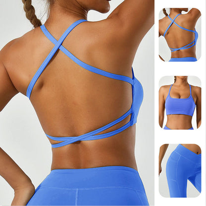 High Performance Women's Summer Sports Bra Moisture Wicking Shock Absorbing and for Outdoor Training Yoga