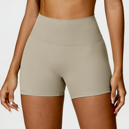 High Waisted Soft Brushed Yoga Shorts for a Flattering Lift Tummy Control Peach Lift Running Workout Shorts Style 8518