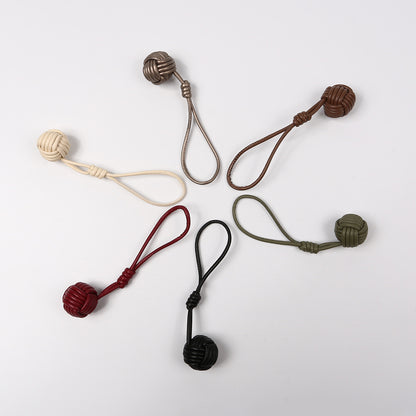 Korean Inspired Handmade Snowball Charm Unique Woven Design for Versatile Women's Bag Accessories Quality Handbag Pendant