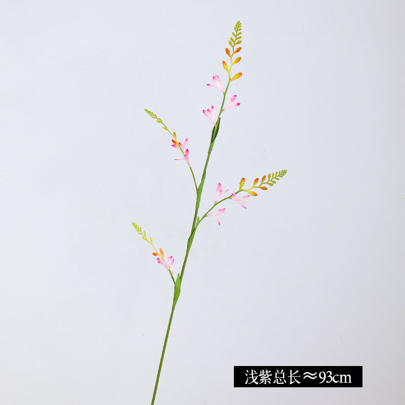 Single-Stem Flame Orchid Artificial Flower – Elegant Home Decor Piece for Indoor Decoration and Photography Props