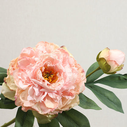 Luxury Double-Headed Peony Artificial Flowers: Elegant Home Decor for Living Room, Stunning Table Centerpiece, Realistic Floral Arrangement