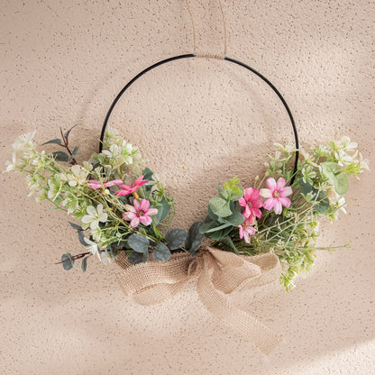 Stylish Artificial Half-Circle Floral Bouquet for Home Decor | Charming Wedding Handheld Flower Arrangement | Beautiful Wall Hanging Decoration CF01223