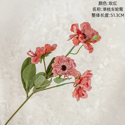 Single Stem Wheel Flower - Realistic Ins Style Decorative Faux Flower for Home Decor and Wedding Arrangements - YC1064