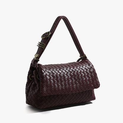 Handcrafted Fall Women's Woven Tote Bag Chic and Unique Handheld Purse for Autumn and Winter for Everyday Use