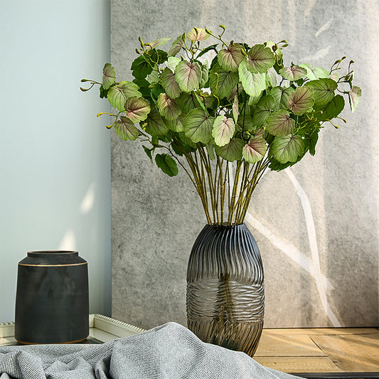 Stunning Faux Hydrangea Leaves - Modern Decorative Accent for Dorms, Living Rooms, and Dining Tables - Lifelike Artificial Flowers to Brighten Your Space