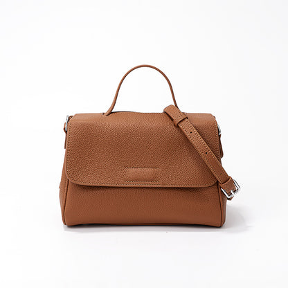 and Versatile Togo Leather Boston Bag Spacious Crossbody and Shoulder Tote for Women Everyday Companion