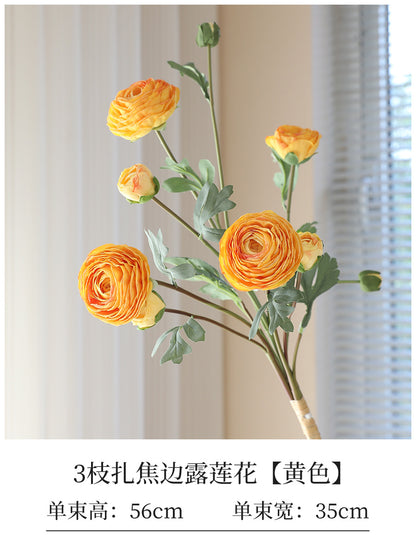 Elegant Silk Peony Flower Bouquet for Home Décor – Lifelike Lotus and Peony Arrangement Perfect for Table Centerpieces