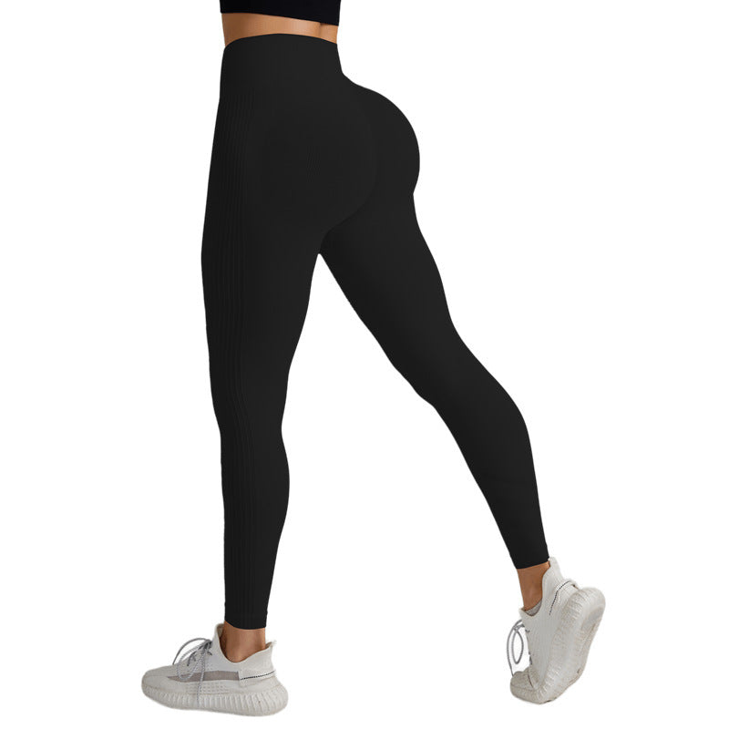 High Waisted Peach Butt Yoga Pants for Women Breathable Quick Dry Solid Color Workout Leggings for Running Fitness and Everyday Wear