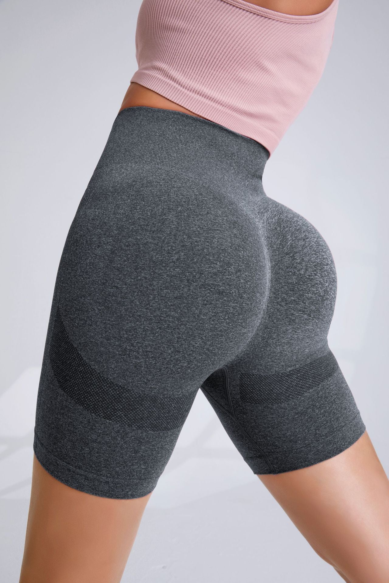 High Waisted Peach Butt Yoga Shorts for Women Ultra Stretch Quick Dry Breathable 4 Inch Workout Shorts for Running and Fitness