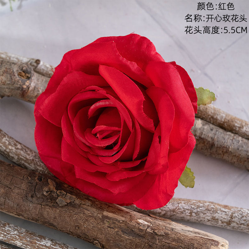 Realistic Artificial Love Rose Flower Head for Home Décor | Stunning Faux Bouquet Ideal for Wall Decorations | CL03001