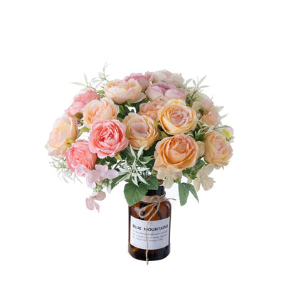 Elegant Shikishin Spring Peony Hydrangea Bouquet - INS Style Realistic Faux Flowers for Home Decor - Perfect for Weddings and Special Occasions | MW66013