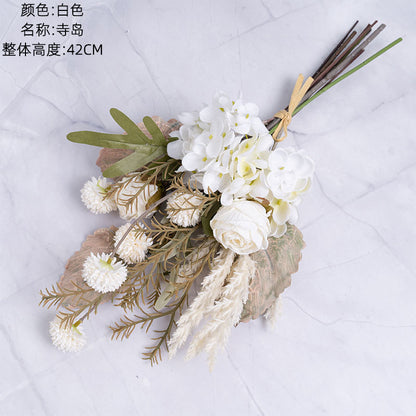 Beautifully Crafted Artificial Flower Bouquet for Home Décor – Stunning Wedding Handheld Rose Arrangement & Wall Decorations - CF01204