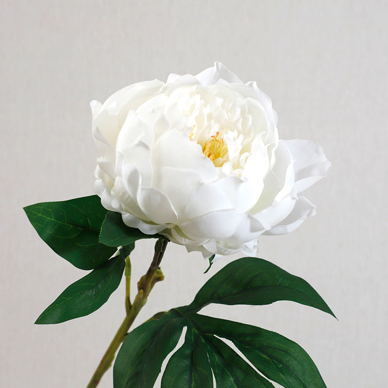 Luxurious Touch of Moisture with Realistic Peony Flower Bouquet - Perfect Home Décor Accent for Living Room Arrangements and Floral Displays