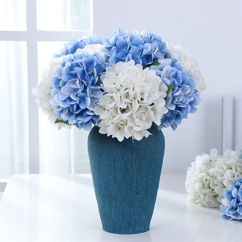 Realistic Touch Hydrangea Artificial Flower - Single Stem Floral Arrangement for Weddings, Home Decor, and Photography Props