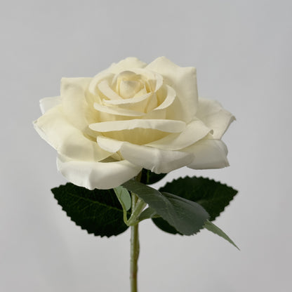 Realistic Single Stem Diamond Rose - Artificial Flower for Home Decor, Wedding Props, and Photography Arrangements