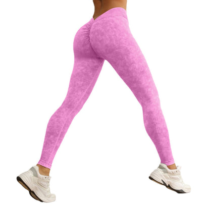 Seamless High Waisted Yoga Pants for Women Workout and Fitness Peach Lift Leggings with Washable Fabric for Comfort and Style