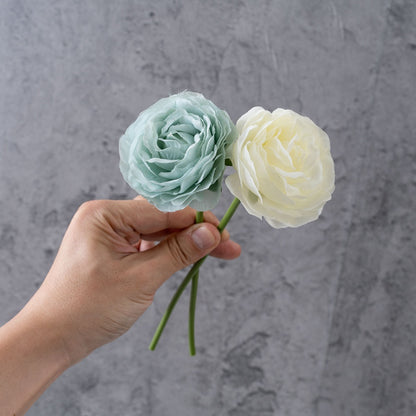 Elegant Faux Rose Bouquet for Home Decor and Weddings - Lifelike Silk Flowers in a Beautiful Design (Model PJ1010)