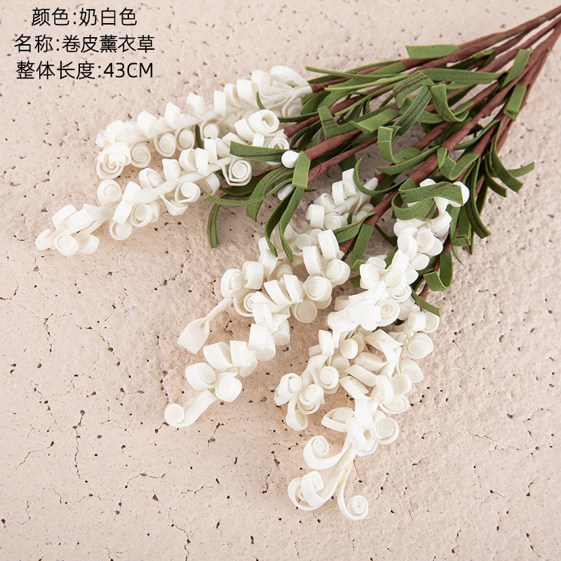 7-Branch Foam Lavender Faux Flowers - Perfect for Weddings, Home Decor, and Event Decorations | MW09904