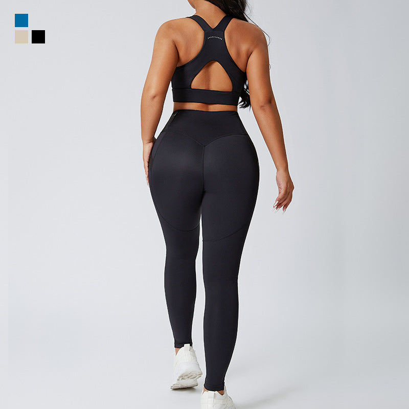 Plus Size High Waisted Stretchy Yoga Outfit Set for Women Outdoor Activewear Leggings and Top Combo for a Flattering Fit and Comfort