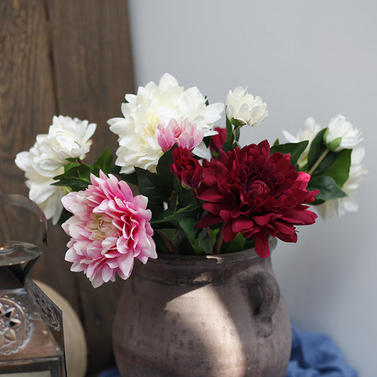 Stunning American Home Décor - Realistic Artificial Peonies and Dahlias for Weddings and Events | Faux Floral Arrangements and Silk Plants for Lasting Beauty