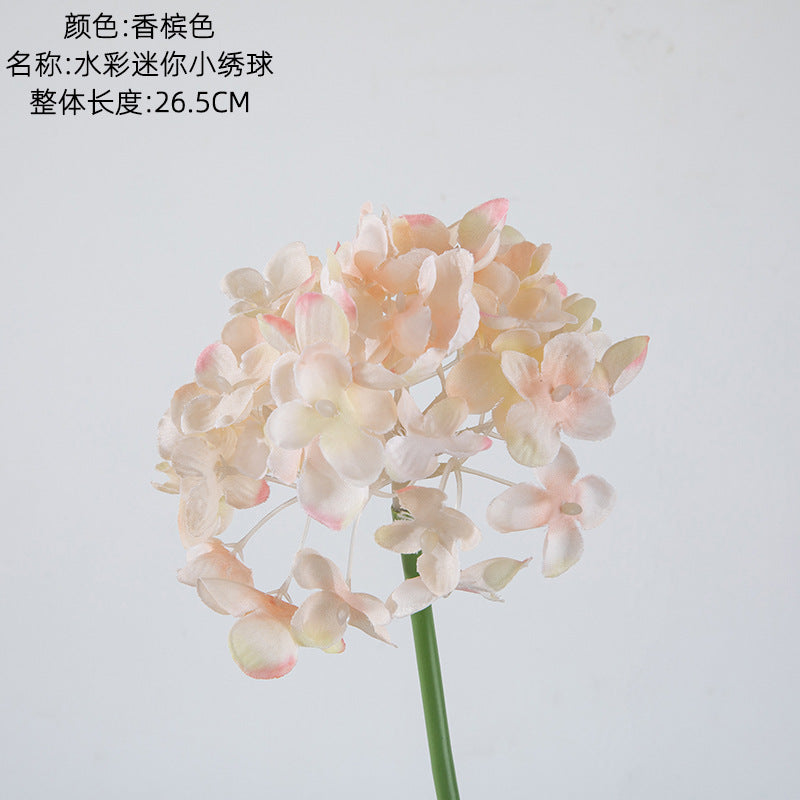 Lifelike Hydrangea Artificial Flower Plant for Stunning Wedding Bouquets - Perfect for Home Decoration, Backdrop Flower Walls, and Photography Styling MW07354