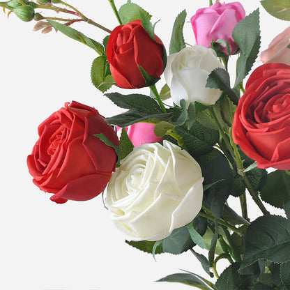 Lifelike Artificial Louis Rose Silk Flowers – Perfect for Weddings, Hotels & Home Décor | Soft Touch, Moisture-Proof, Ideal for Photography Props and Event Styling