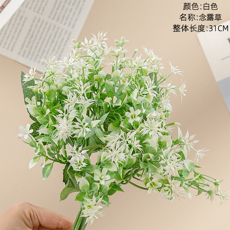 Realistic Artificial Flower Decoration with Greenery - Elegant Faux Floral Arrangement for Weddings and Events - INS Style - Model MW81107