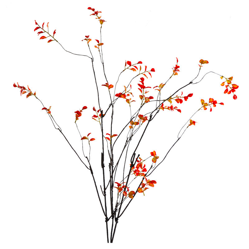 Realistic Artificial Red Leaf Willow Vines – Perfect for Home and Hotel Décor, Long Branches, Dried Vine Aesthetic for Stunning Floral Arrangements