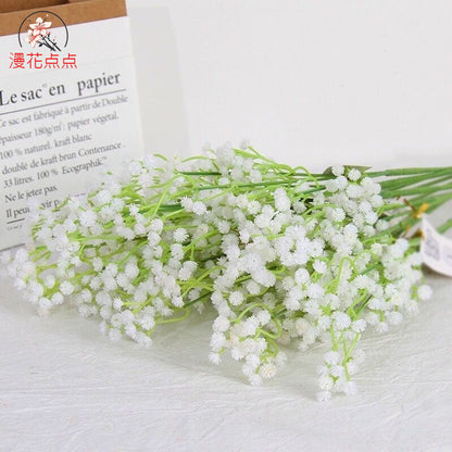 Realistic Fake Baby's Breath Artificial Flowers - Perfect for Living Room Decor, Wedding Bouquets, and Photography Props